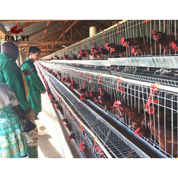 Venta caliente tipos de sistema de jaulas de batería en las aves de corral